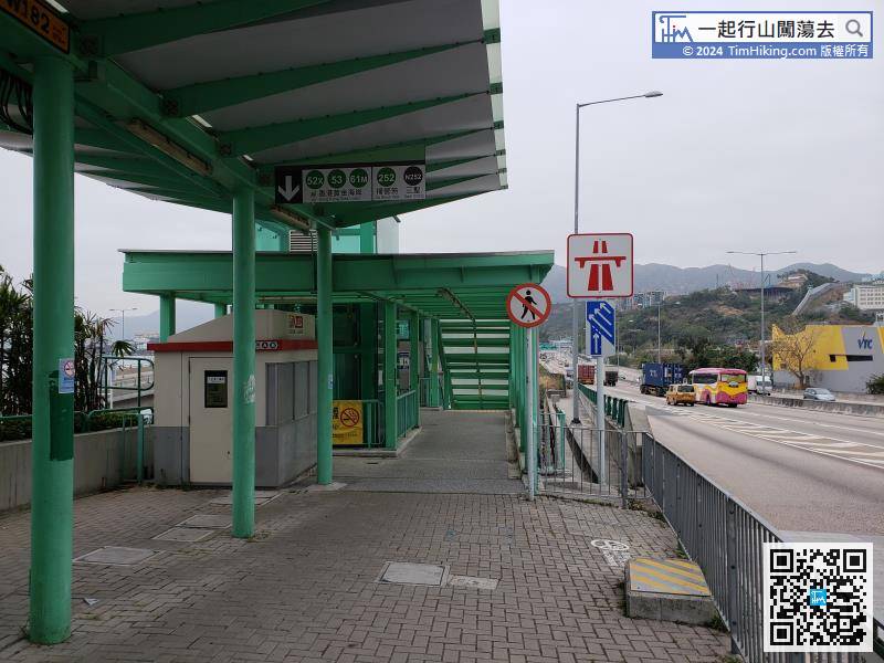 Take the bus to Tuen Mun Road Interchange and get off,