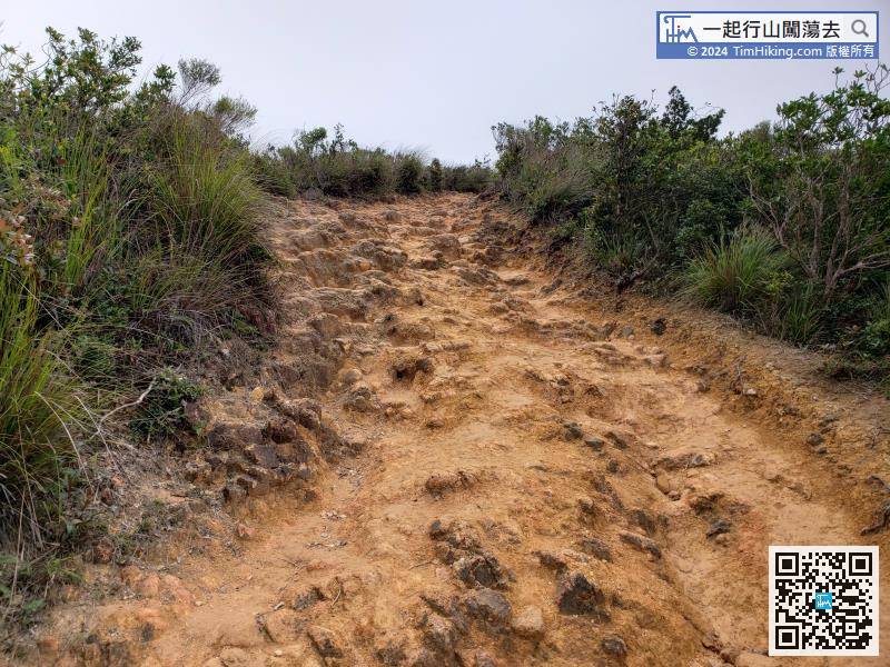 This section is about 2km. There are mud trails along the way,