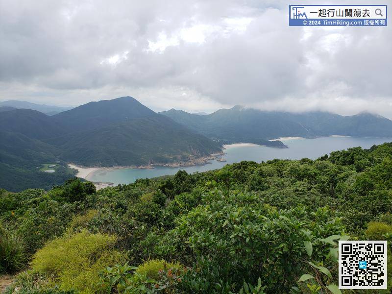 Next is the downhill section, along the way can see Four Wan (San Wan, Ham Tin Wan, Tai Wan, Tung Wan), One Tsim (Sharp Peak).