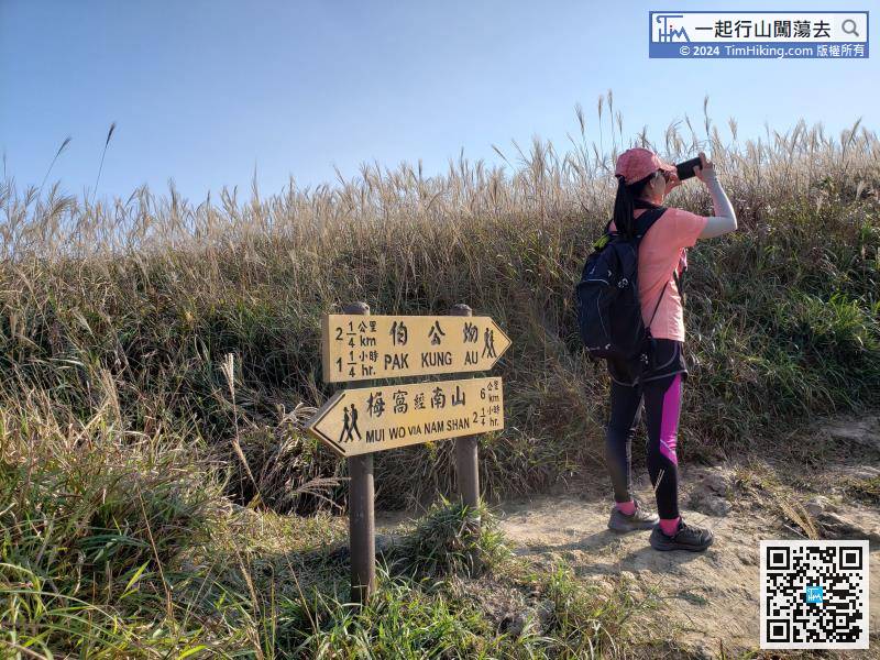 After taking pictures of the surroundings, follow the direction of Pak Kung Au,