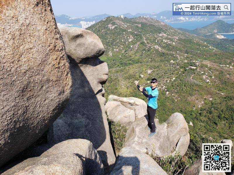 Finger Male Rock is two views with one stone. It is Face Rock from the back,