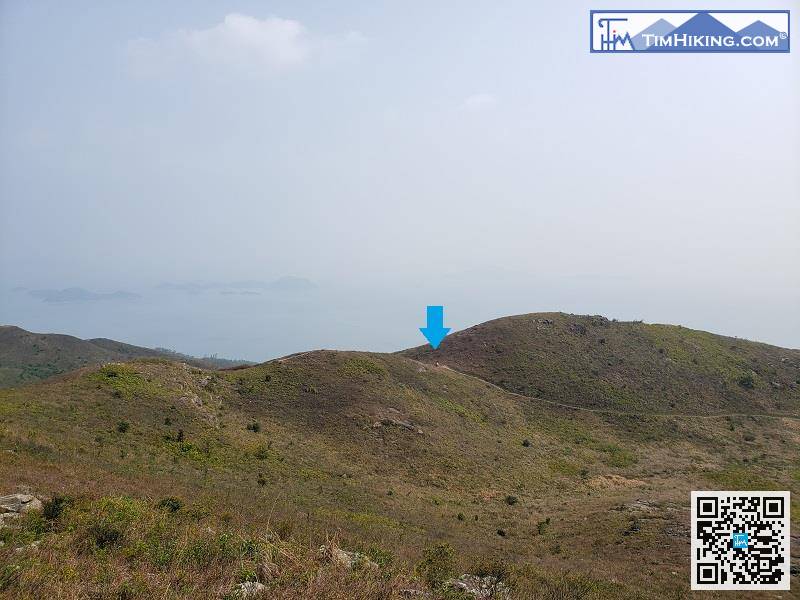 原路折返回登山荒徑入口
