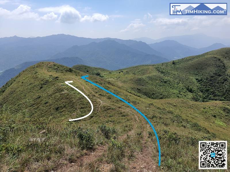 Go down the mountain from the other end, will connect back to the main road.