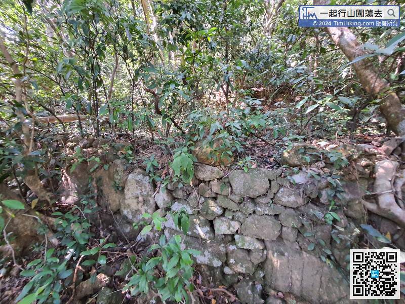 舊黃竹山村的範圍非常廣闊，到處可看到梯田以及一些碗碟的碎片。