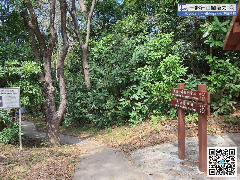 If going to Lai Chi Shan, turn left and enter the small trail.
