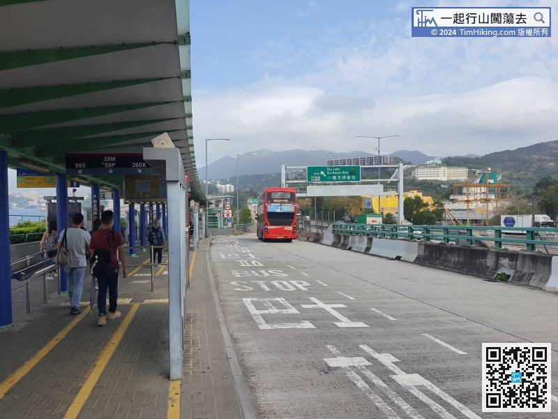 First, take any bus passing through the Tuen Mun Road Interchange.