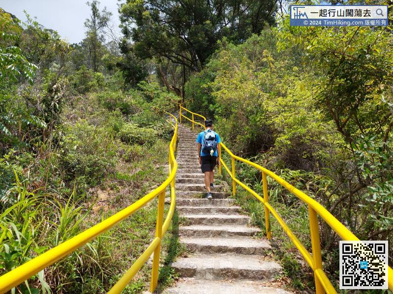 Tuen Mun Trail is very wide and the steps are very complete. It is a very good morning family trail.