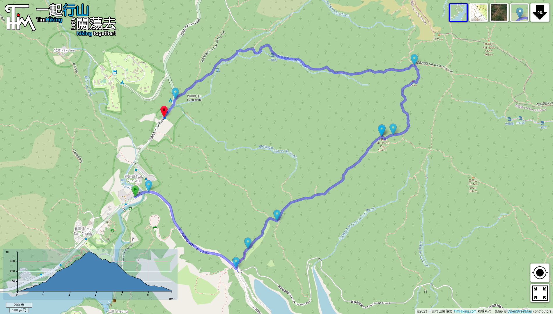 「Tai Cham Koi 2023」路線Map