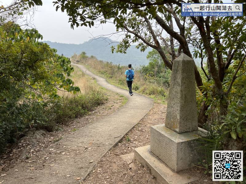 Follow the road on the left of Lantau North Obelisk,