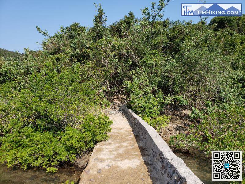 To leave, just reach to the other end,