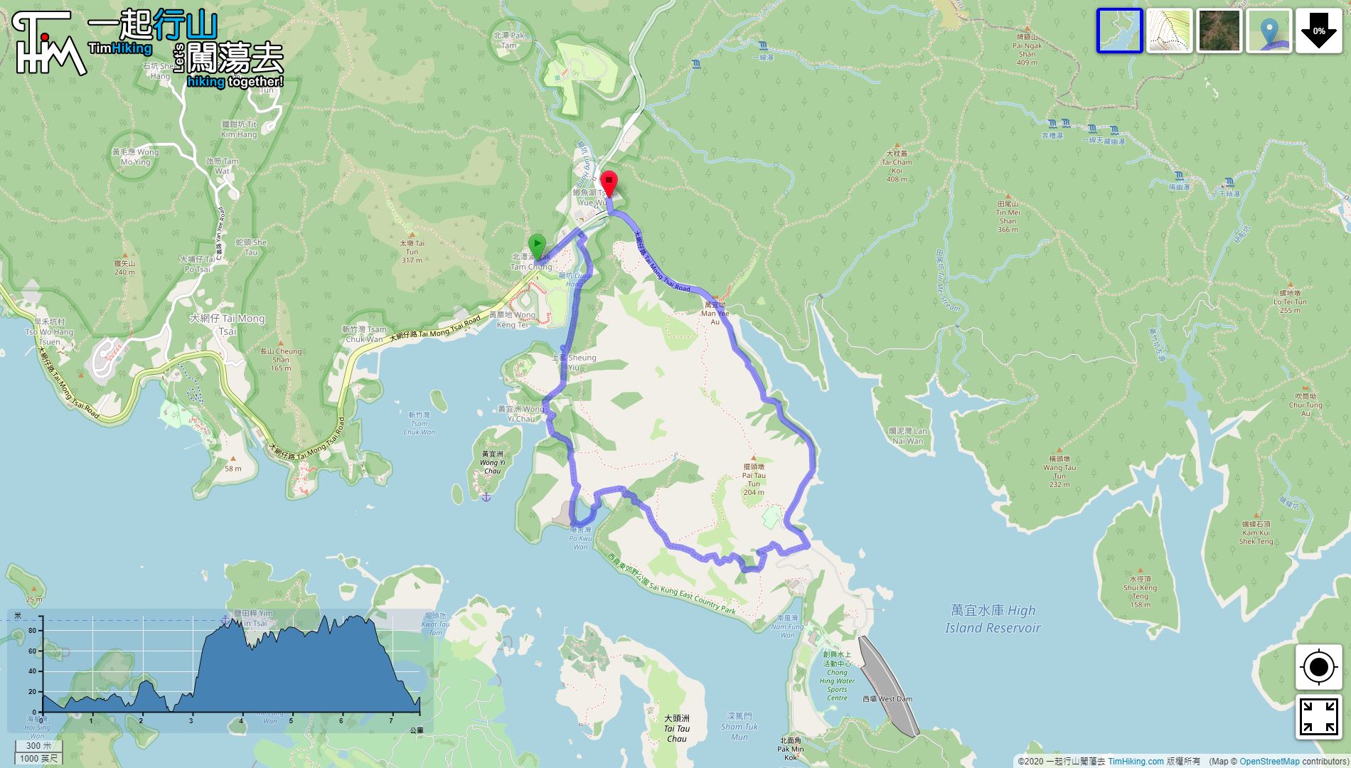 「Po Kwu Wan」路線Map