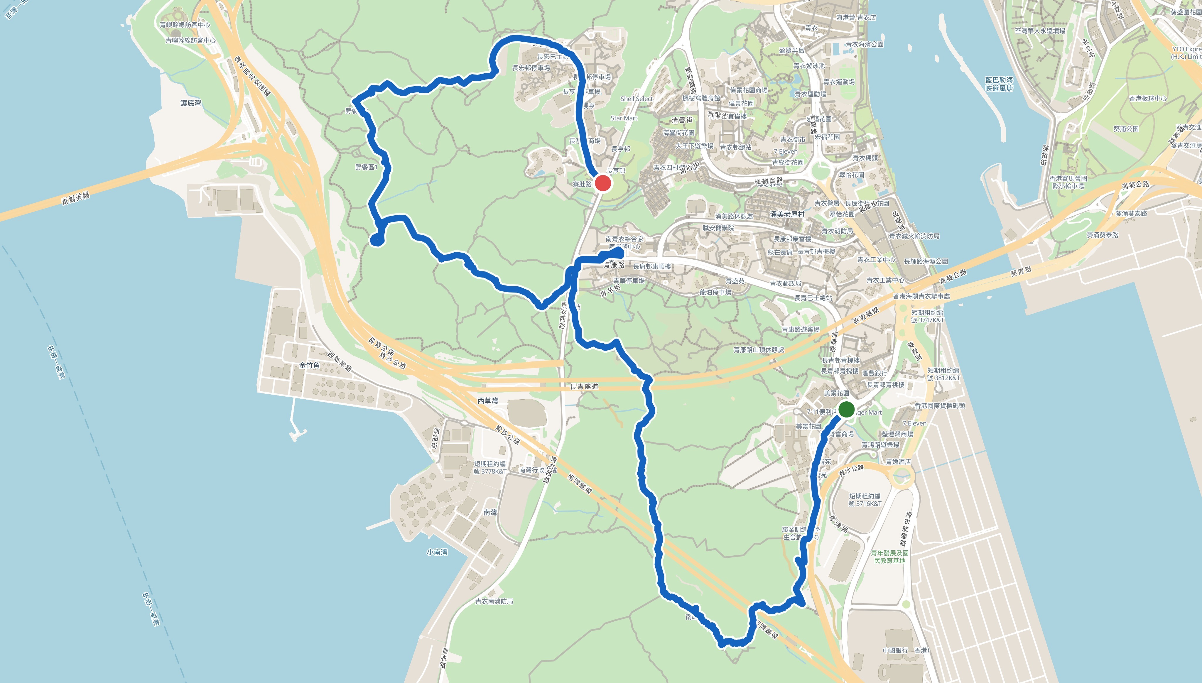 「三支香春花落」路線地圖